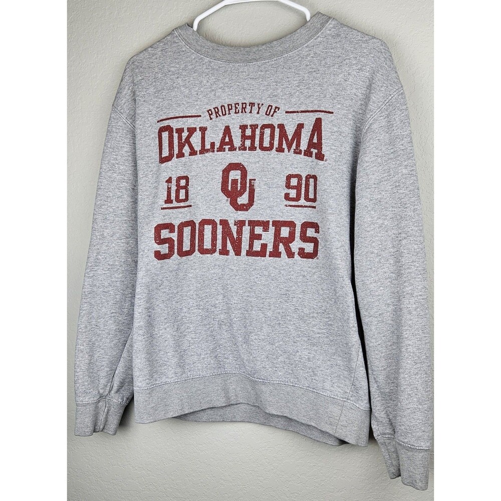 Russell Medium ? Oklahoma Sooners Sweatshirt Men's Women's Unisex Gray